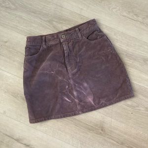 Brandy Melville Tie Die Corduroy Skirt